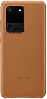 Чехол (клип-кейс) Samsung для Samsung Galaxy S20 Ultra Leather Cover коричневый (EF-VG988LAEGRU)