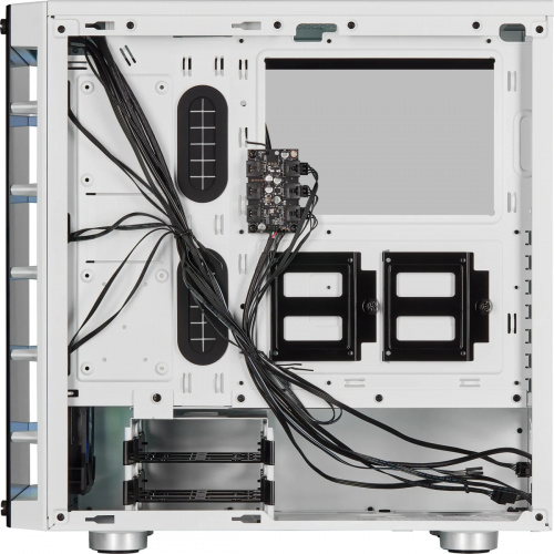 Корпус Corsair iCUE 465X RGB белый без БП ATX 3x120mm 1x140mm 2xUSB3.0 audio bott PSU фото 7