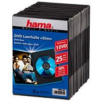 Коробка Hama на 1CD/DVD H-51182 черный (упак.:25шт)