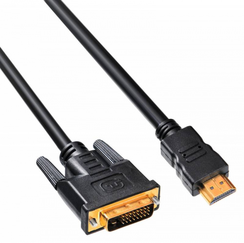 Кабель Buro HDMI (m) DVI-D (m) 10м (HDMI-19M-DVI-D-10M) феррит.кольца черный фото 3