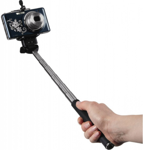 Штатив монопод Hama Moments 100 Selfie ручной черный металл (126гр.) фото 5
