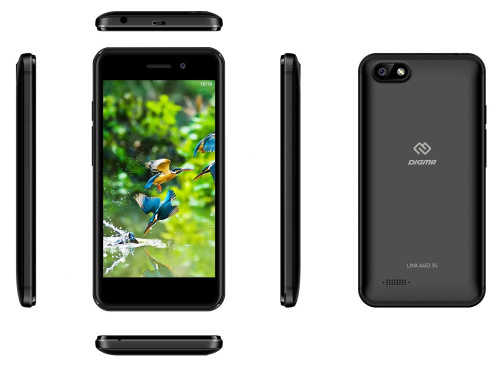 Смартфон Digma Linx A453 3G 8Gb 1Gb черный моноблок 3G 2Sim 4.5" 480x854 Android 7.0 5Mpix WiFi GPS GSM900/1800 GSM1900 TouchSc MP3 FM microSD max32Gb фото 3