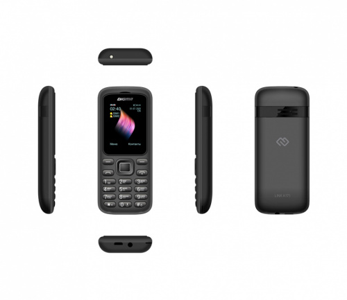Мобильный телефон Digma A171 Linx 32Mb черный моноблок 2Sim 1.77" 128x160 GSM900/1800 FM microSD max16Gb фото 2