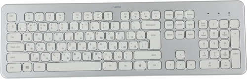 Клавиатура + мышь Hama KMW-700 клав:серебристый мышь:белый/серебристый USB 2.0 беспроводная slim фото 7