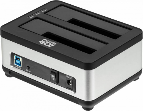 Док-станция для HDD AgeStar 3UBT8 SATA III USB3.0 пластик/алюминий серебристый 2 фото 6