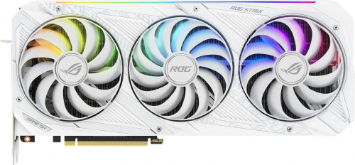 Видеокарта Asus PCI-E 4.0 ROG-STRIX-RTX3090-O24G-WHITE NVIDIA GeForce RTX 3090 24576Mb 384 GDDR6X 1860/19500 HDMIx2 DPx3 HDCP Ret