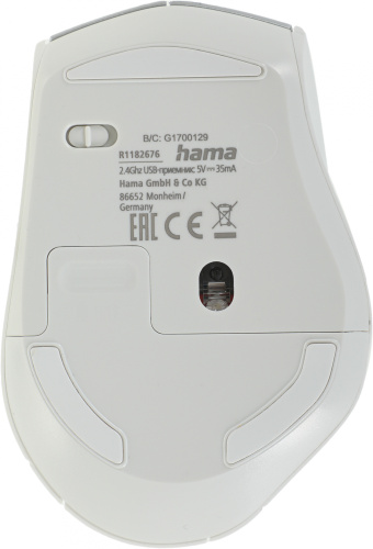 Клавиатура + мышь Hama KMW-700 клав:серебристый мышь:белый/серебристый USB 2.0 беспроводная slim фото 2