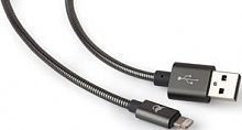 Кабель Digma USB A(m) Lightning (m) 0.15м черный