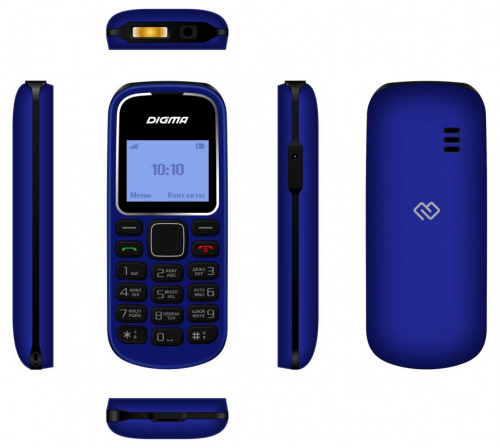 Мобильный телефон Digma Linx A105 2G 32Mb темно-синий моноблок 1Sim 1.44" 98x68 GSM900/1800 фото 6