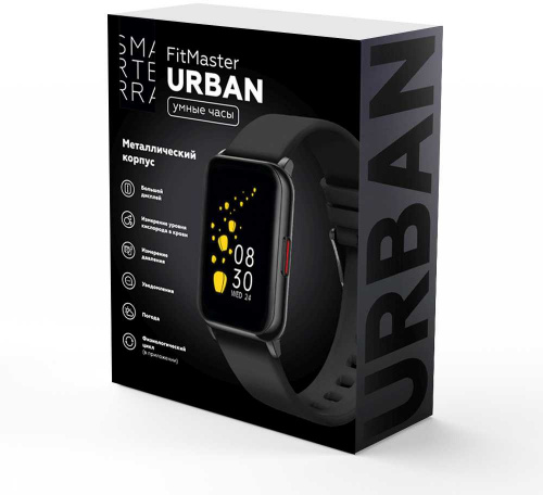 Смарт-часы Smarterra FitMaster Urban 46мм 1.57" IPS черный (SM-FMURBBLBL) фото 6
