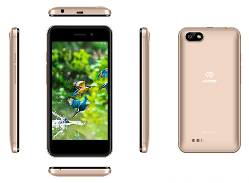 Смартфон Digma Linx A453 3G 8Gb 1Gb золотистый моноблок 3G 2Sim 4.5" 480x854 Android 7.0 5Mpix WiFi GPS GSM900/1800 GSM1900 TouchSc MP3 FM microSD max32Gb фото 3