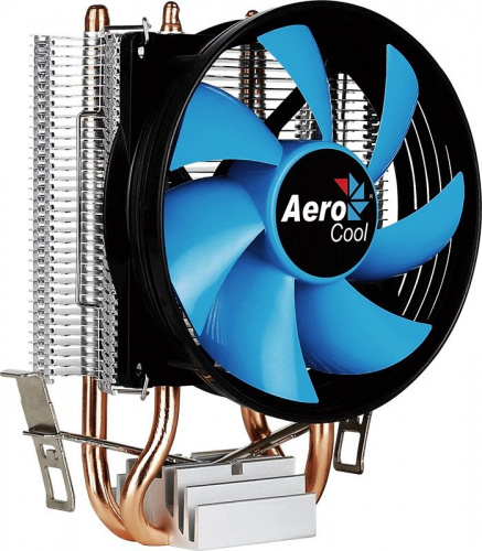 Устройство охлаждения(кулер) Aerocool Verkho 2 Soc-AM5/AM4/1151/1200/1700 черный/синий 4-pin 15-25dB Al+Cu 110W 307gr Ret фото 4