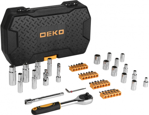 Набор инструментов Deko DKMT49 49 предметов (жесткий кейс) фото 4