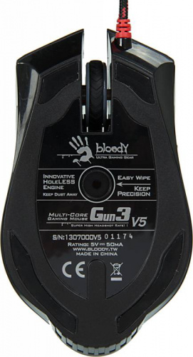 Мышь A4Tech Bloody V5 черный оптическая (3200dpi) USB3.0 (8but) фото 6
