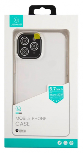 Чехол (клип-кейс) для Apple iPhone 13 Pro Max Usams US-BH763 прозрачный (УТ000028108) фото 2