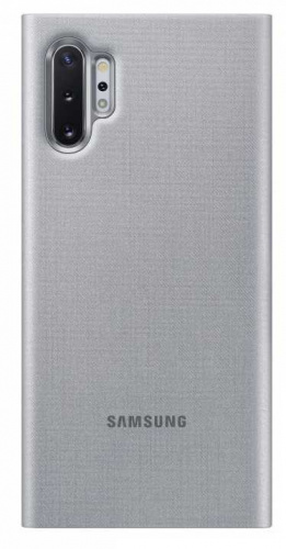 Чехол (флип-кейс) Samsung для Samsung Galaxy Note 10+ LED View Cover серебристый (EF-NN975PSEGRU) фото 2