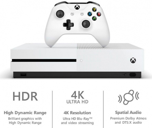Игровая консоль Microsoft Xbox One S белый в комплекте: игра: Control фото 6
