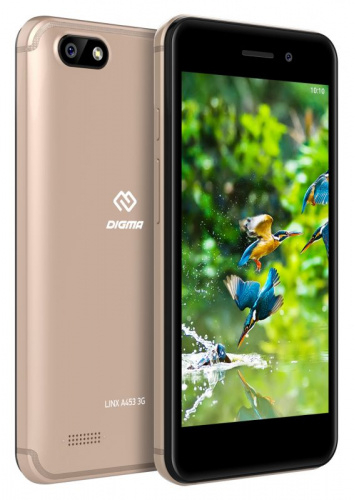 Смартфон Digma Linx A453 3G 8Gb 1Gb золотистый моноблок 3G 2Sim 4.5" 480x854 Android 7.0 5Mpix WiFi GPS GSM900/1800 GSM1900 TouchSc MP3 FM microSD max32Gb фото 7