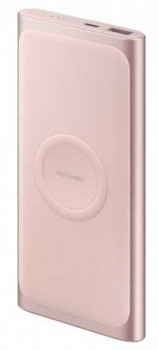 Мобильный аккумулятор Samsung EB-U1200 10000mAh 2A 1xUSB беспроводная зарядка розовое золото (EB-U1200CPRGRU) фото 5