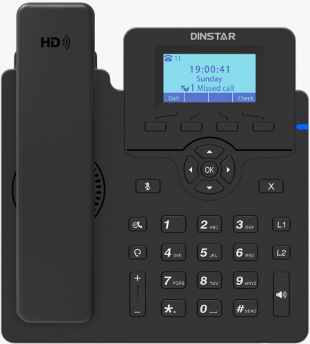 Телефон IP Dinstar C60UP черный фото 2