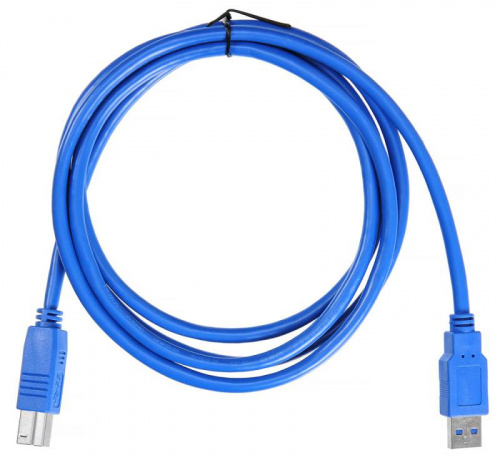 Кабель Buro USB A(m) USB B(m) 1.8м (USB3.0-AM/BM) синий фото 3