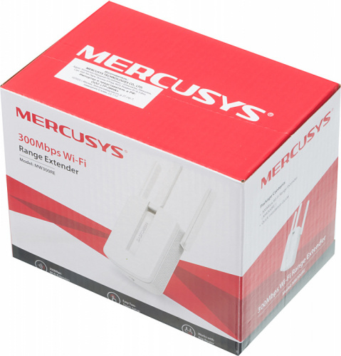 Повторитель беспроводного сигнала Mercusys MW300RE N300 Wi-Fi белый фото 7