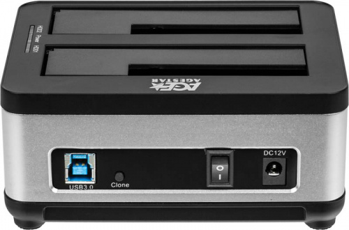Док-станция для HDD AgeStar 3UBT8 SATA III USB3.0 пластик/алюминий серебристый 2 фото 2