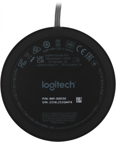 Микрофон проводной Logitech MeetUp 6м черный фото 5