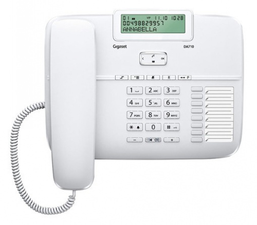 Телефон проводной Gigaset DA710 RUS белый фото 3
