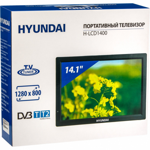 Портативный Плеер Hyundai H-LCD1400 14.1"/1280x800 SD/MMC черный фото 5