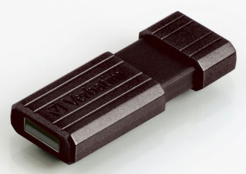 Флеш Диск Verbatim 64Gb PinStripe 49065 USB2.0 черный