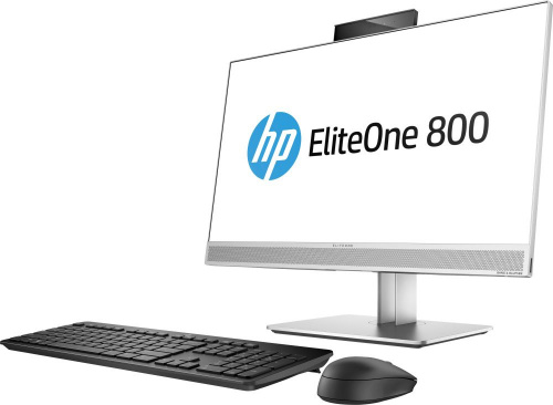 Моноблок HP EliteOne 800 G4 23.8" Full HD i5 8500 (3)/8Gb/SSD256Gb/UHDG 630/DVDRW/Windows 10 Professional 64/GbitEth/WiFi/BT/180W/клавиатура/мышь/Cam/серебристый 1920x1080 фото 2