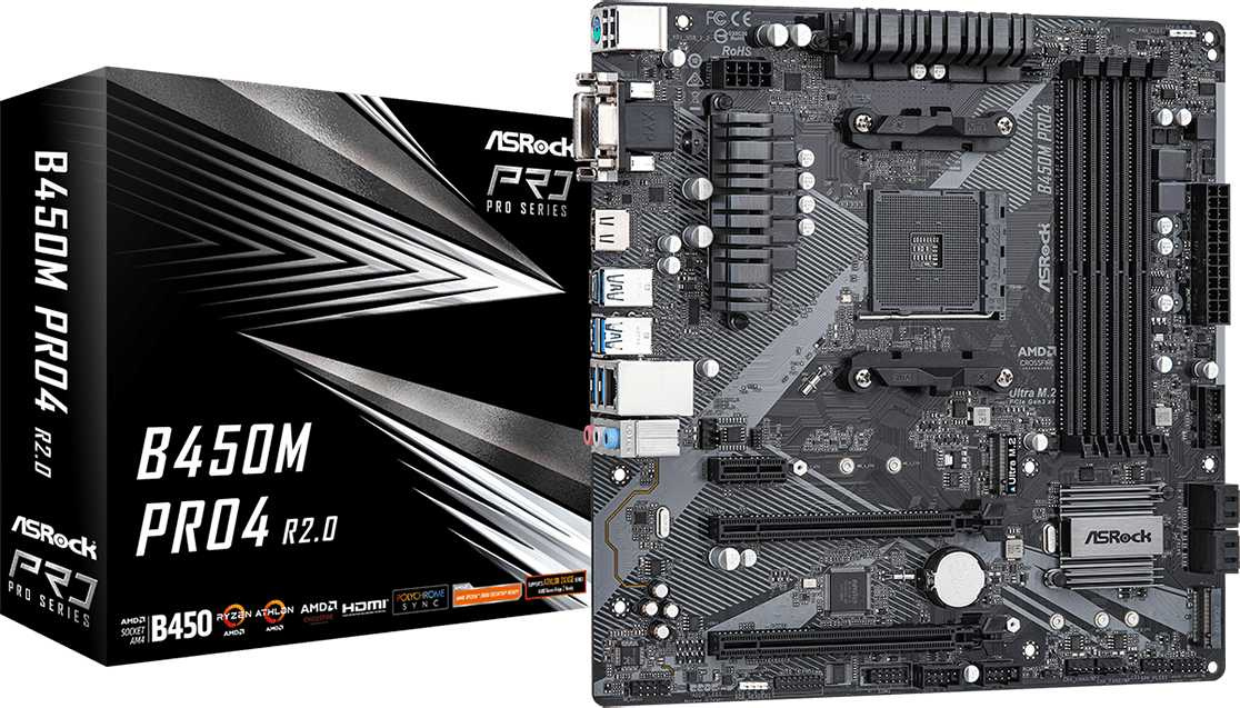 Asrock b450m pro4 схема