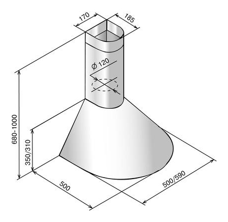 Вытяжка каминная Elikor Эпсилон 50П-430-П3Л ваниль/золотистый управление: ползунковое (1 мотор) фото 2 Вытяжка каминная Elikor Эпсилон 50П-430-П3Л ваниль/золотистый управление: ползунковое (1 мотор) фото 2