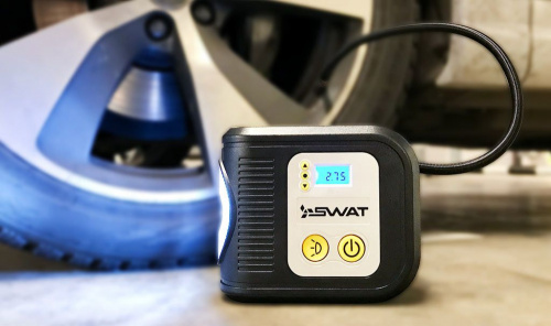 Автомобильный компрессор Swat SWT-412 шланг 0.5м фото 6