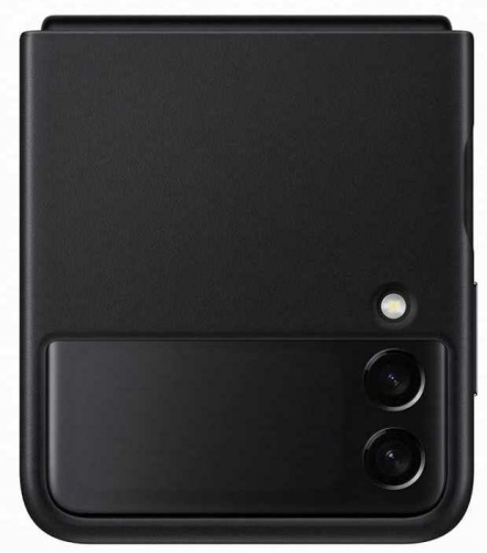 Чехол (клип-кейс) Samsung для Samsung Galaxy Z Flip3 Leather Cover черный (EF-VF711LBEGRU)