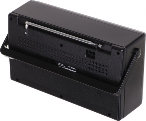 Радиоприемник портативный Supra ST-33U черный USB SD фото 5