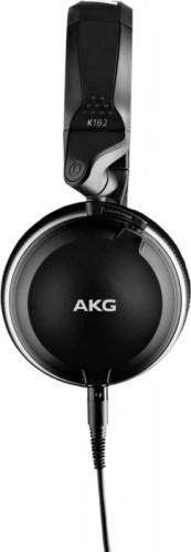 Наушники мониторы AKG K182 3м черный проводные (оголовье) фото 2