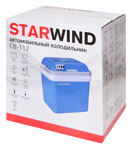 Автохолодильник Starwind CB-112 24л 48Вт голубой/белый фото 7