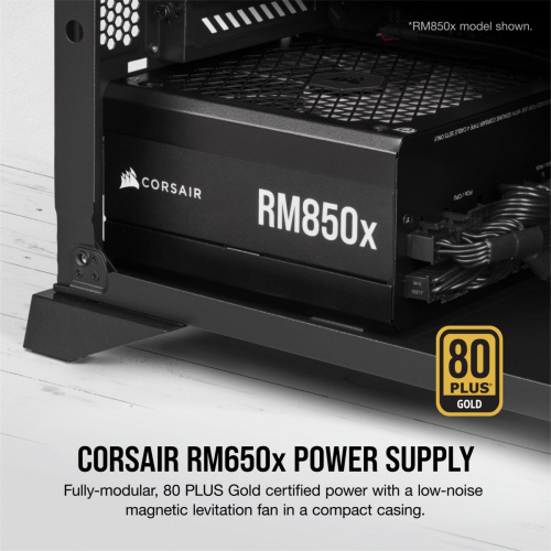 Блок питания Corsair ATX 650W RM650X 80+ gold 24+2x(4+4) pin APFC 135mm fan 7xSATA Cab Manag RTL фото 3