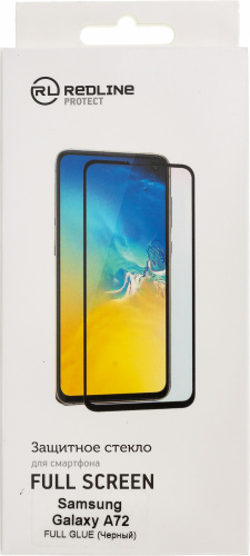 Защитное стекло для экрана Redline прозрачный для Samsung Galaxy A72 1шт. (УТ000023922) фото 2