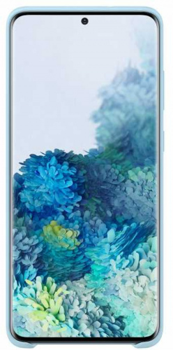 Чехол (клип-кейс) Samsung для Samsung Galaxy S20+ Silicone Cover голубой (EF-PG985TLEGRU) фото 2