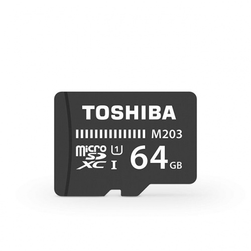 Флеш карта microSDXC 64Gb Class10 Toshiba THN-M203K0640EA M203 + adapter
