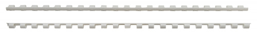 Пружины для переплета пластиковые Silwerhof d=6мм 2-20лист A4 белый (100шт) (1373584) фото 2