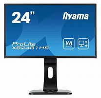 Монитор Iiyama 23.6" ProLite XB2481HS-B1 черный VA LED 6ms 16:9 DVI HDMI M/M матовая HAS Pivot 250cd 178гр/178гр 1920x1080 D-Sub FHD 5.5кг