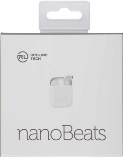 Гарнитура вкладыши Redline nanoBeats BHS-10 белый беспроводные bluetooth в ушной раковине (УТ000017346) фото 7