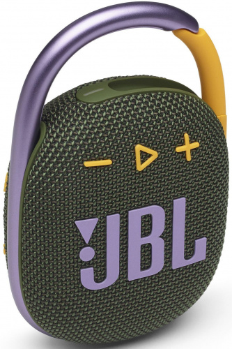 Колонка порт. JBL Clip 4 зеленый 5W 1.0 BT 15м 500mAh (JBLCLIP4GRN) фото 2