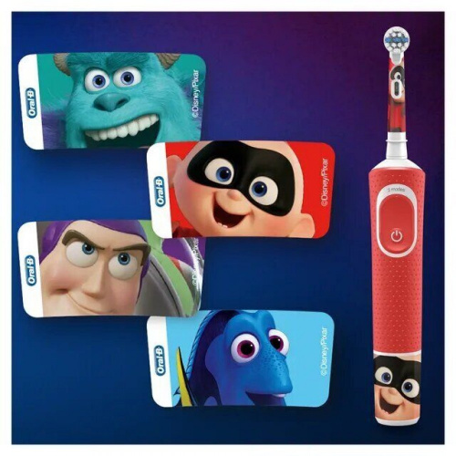 Зубная щетка электрическая Oral-B Pixar D100.413.2KX красный фото 5