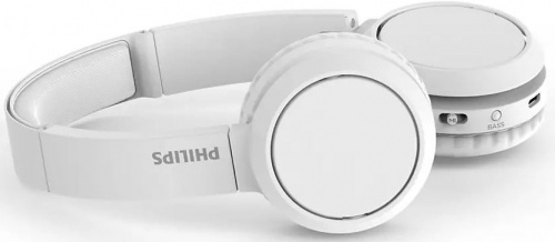 Гарнитура накладные Philips TAH5205WT/00 белый беспроводные bluetooth оголовье фото 5