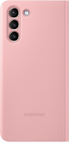 Чехол (флип-кейс) Samsung для Samsung Galaxy S21 Smart Clear View Cover розовый (EF-ZG991CPEGRU) фото 2